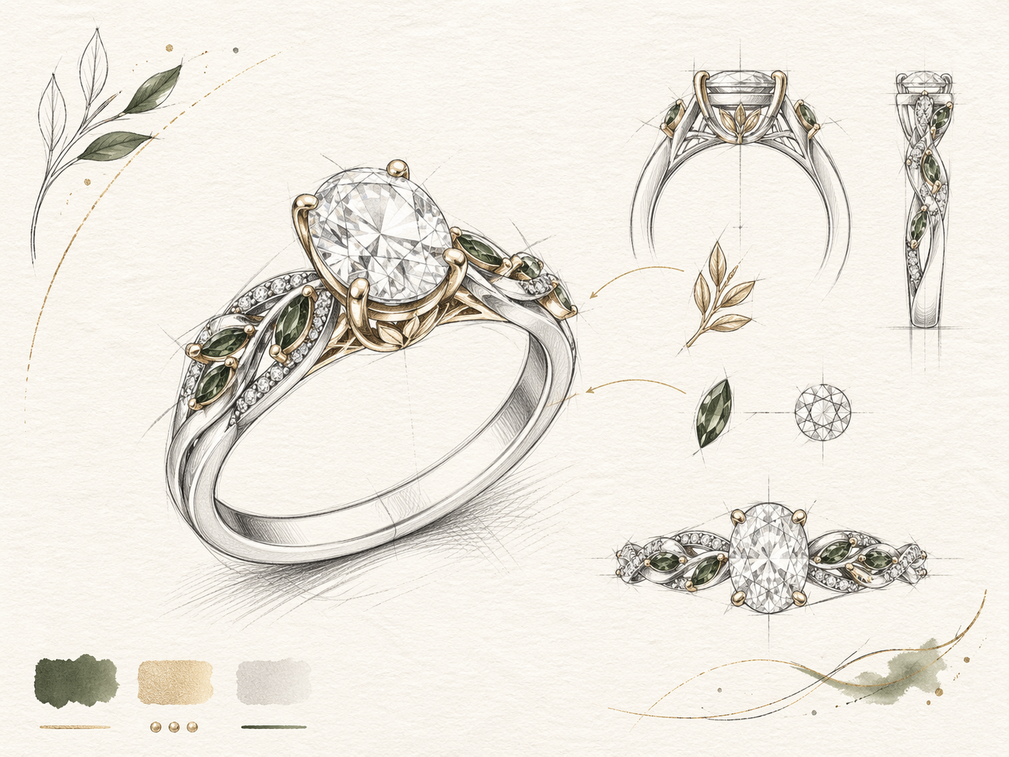 AI sketch ring preview